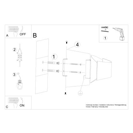 Аплик TONI 1xG9/8W/230V бял