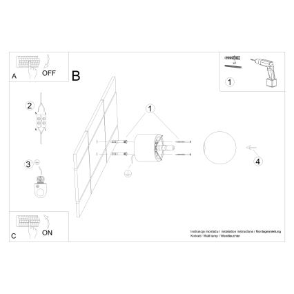 Спот аплик BOOMO 1xG9/8W/230V бук