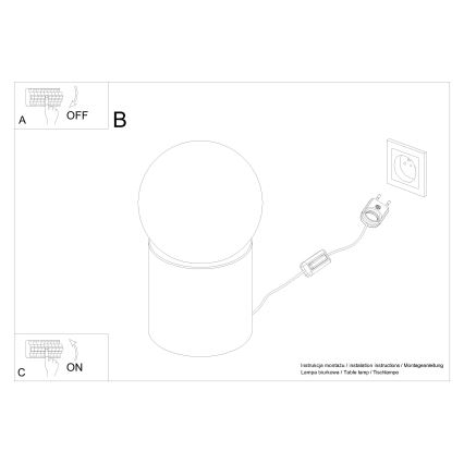 Настолна лампа BOOMO 1xG9/8W/230V бук