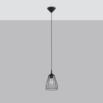 Пендел LEYO 1xE27/15W/230V черен