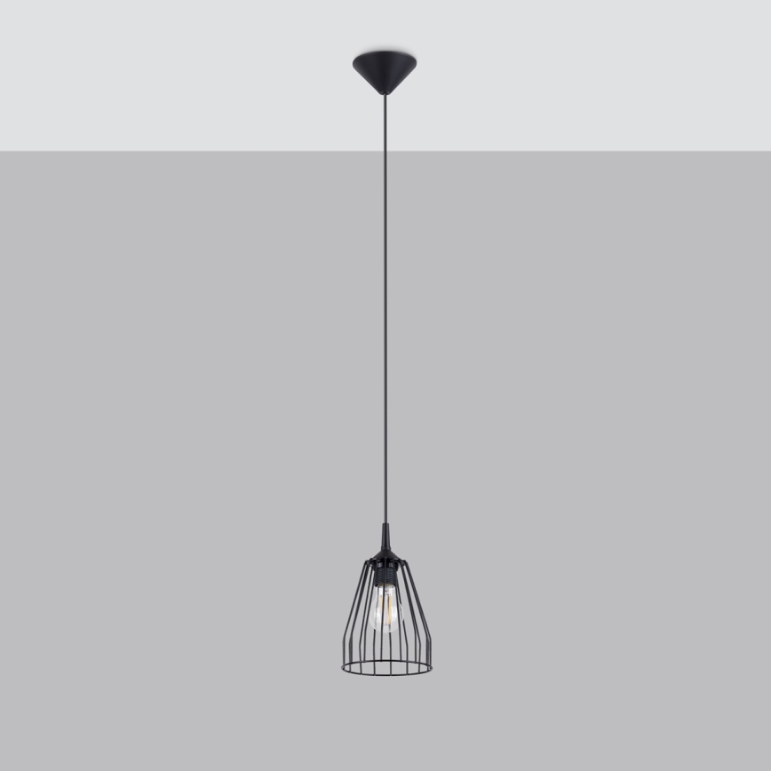 Пендел LEYO 1xE27/15W/230V черен