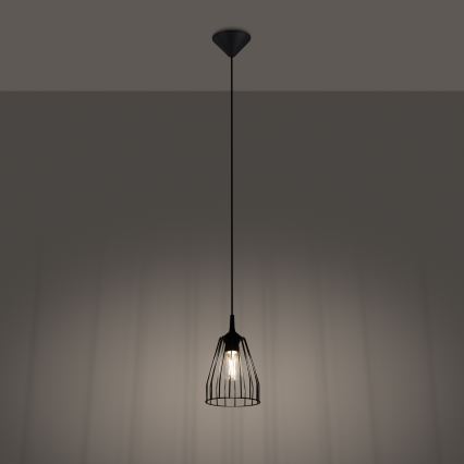 Пендел LEYO 1xE27/15W/230V черен