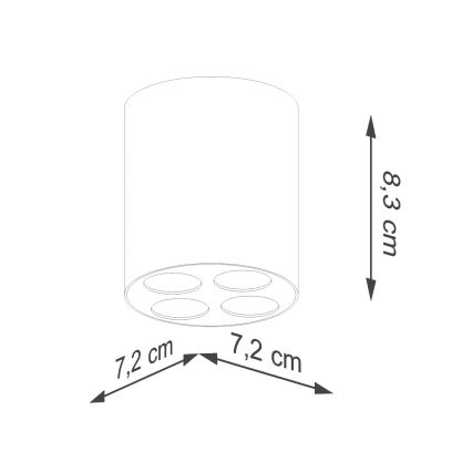 LED Спот ZOE LED/9W/230V черен