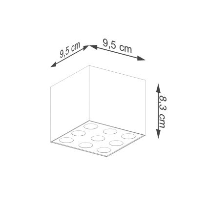 LED Спот OZZY LED/16W/230V черен