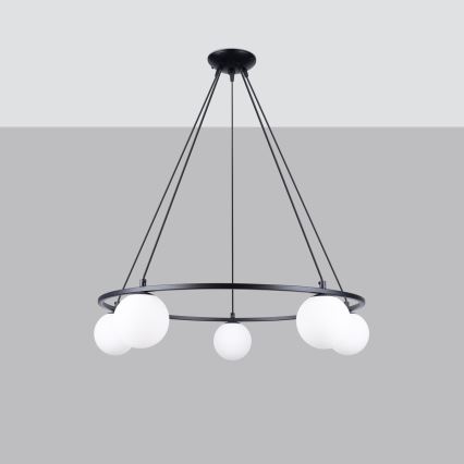 Пендел YOLI 5xG9/8W/230V черен