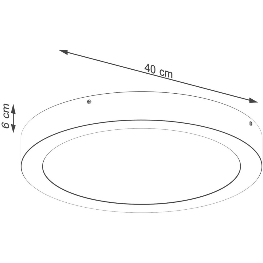 LED плафон ONYX LED/32W/230V Ø 40 см черен