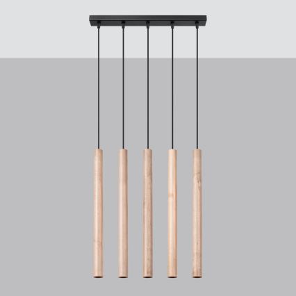 Пендел PASTELO 5xG9/8W/230V бук