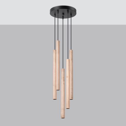 Пендел PASTELO 5xG9/8W/230V бук