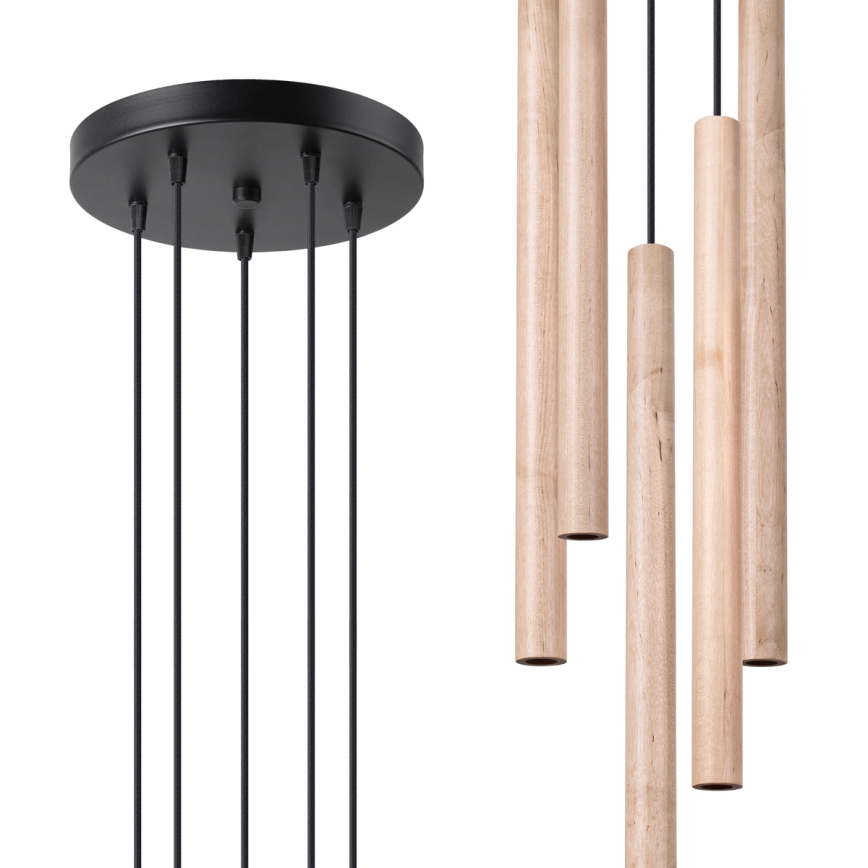 Пендел PASTELO 5xG9/8W/230V бук