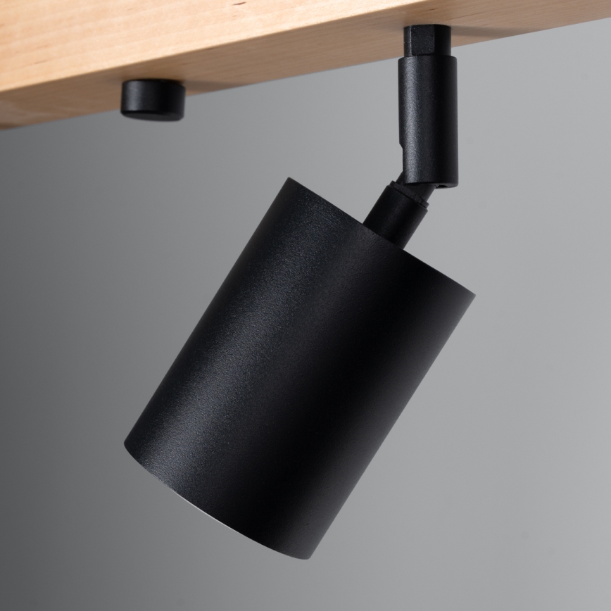 Спот VERDO 4xGU10/10W/230V черен/бук