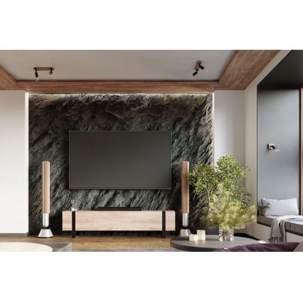 Спот ZUCA 2xE27/15W/230V черен/дъб