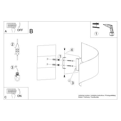 Аплик TALASSA 1xG9/8W/230V бял
