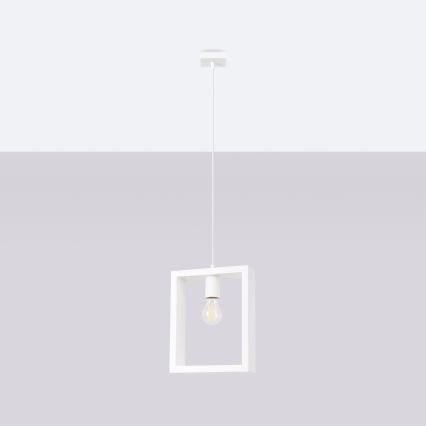 Пендел ARIES 1xE27/15W/230V бук/бял