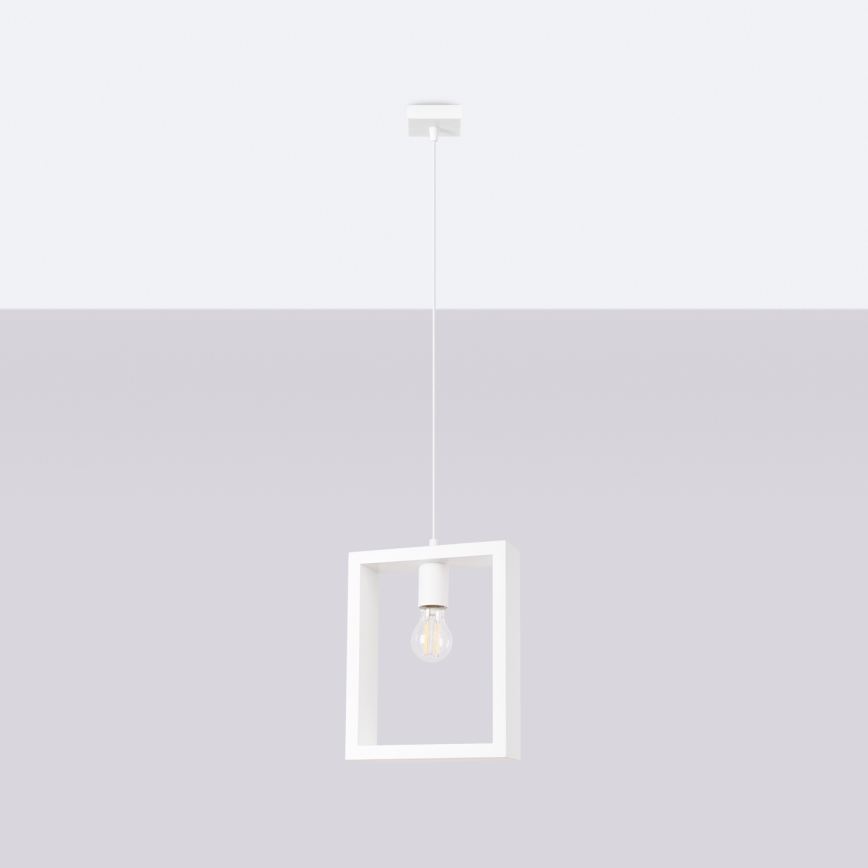 Пендел ARIES 1xE27/15W/230V бук/бял