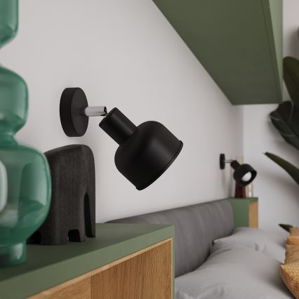 Спот аплик ELBA 1xE27/15W/230V черен