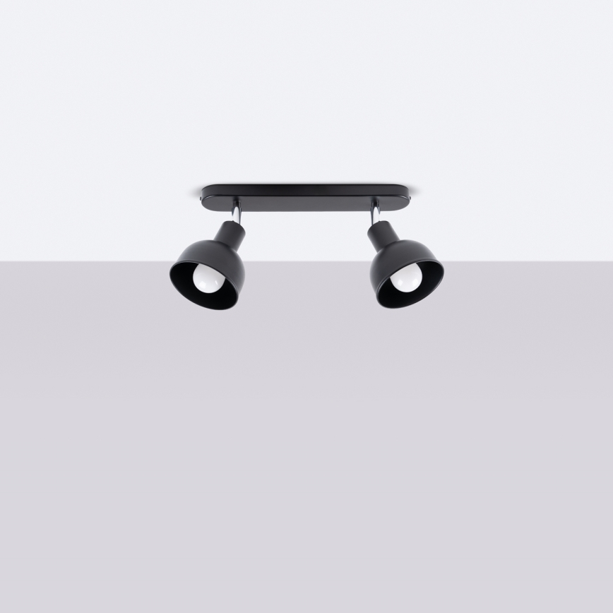 Спот ELBA 2xE27/15W/230V черен