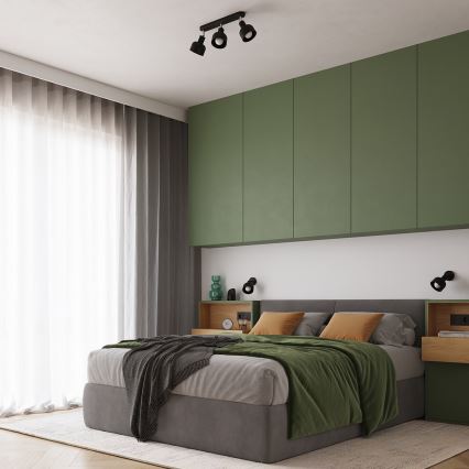 Спот ELBA 3xE27/15W/230V черен