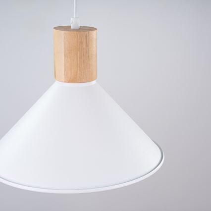 Пендел JAGA 1xE27/15W/230V Ø 30 см бял