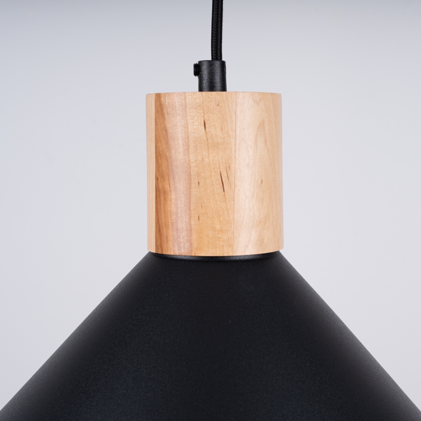 Пендел JAGA 1xE27/15W/230V Ø 30 см черен