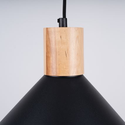 Пендел JAGA 1xE27/15W/230V Ø 30 см черен