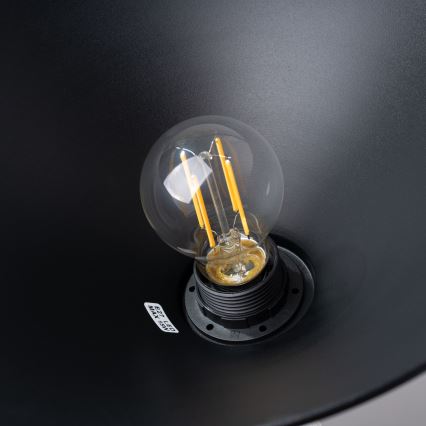 Пендел JAGA 1xE27/15W/230V Ø 30 см черен