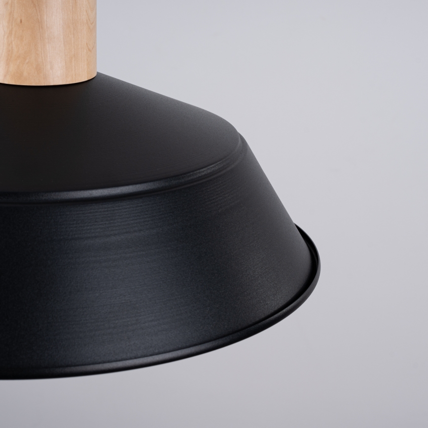 Пендел FANO 1xE27/15W/230V Ø 34 см черен