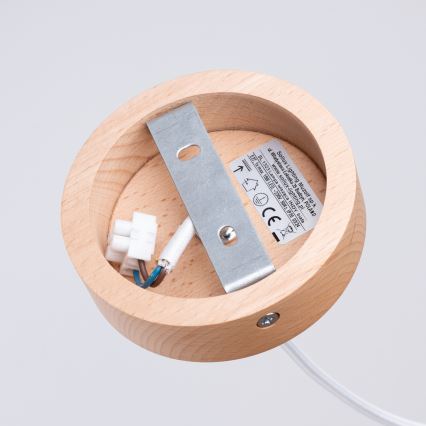 Пендел INDY 1xE27/15W/230V Ø 38 см бял