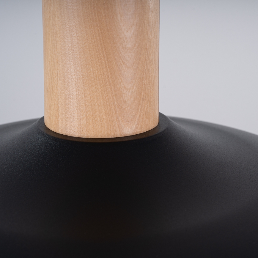 Пендел INDY 1xE27/15W/230V Ø 38 см черен