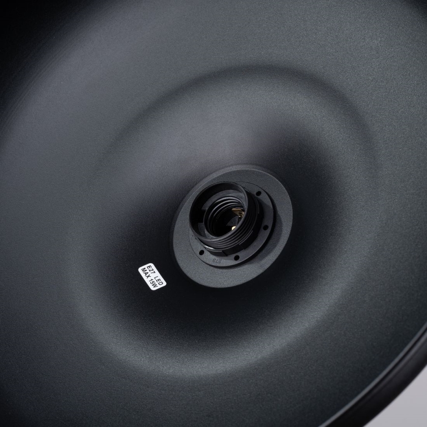 Пендел INDY 1xE27/15W/230V Ø 38 см черен