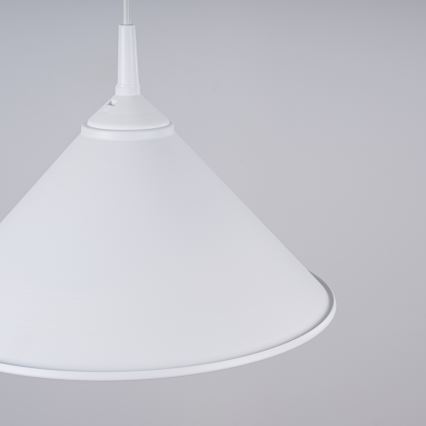 Пендел ZUMA 1xE27/15W/230V Ø 30 см бял