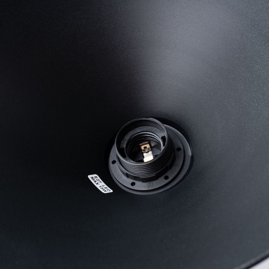 Пендел ZUMA 1xE27/15W/230V Ø 30 см черен