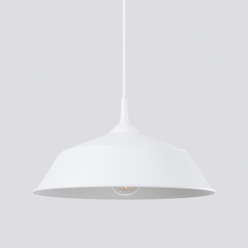 Пендел FRIKA 1xE27/15W/230V Ø 34 см бял
