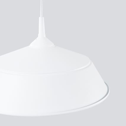 Пендел FRIKA 1xE27/15W/230V Ø 34 см бял