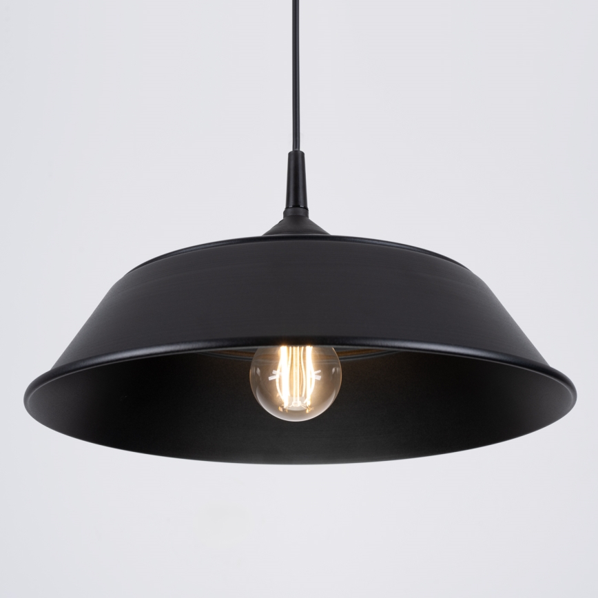 Пендел FRIKA 1xE27/15W/230V Ø 34 см черен