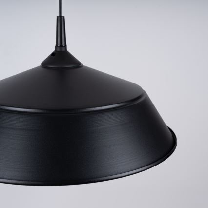 Пендел FRIKA 1xE27/15W/230V Ø 34 см черен