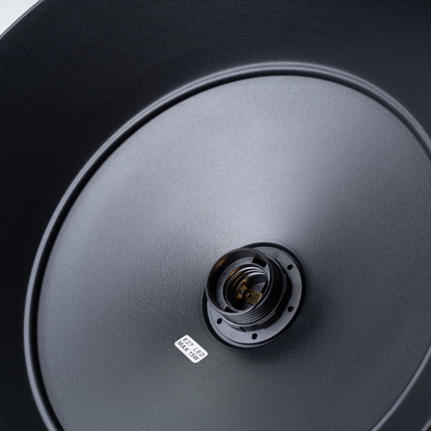 Пендел FRIKA 1xE27/15W/230V Ø 34 см черен