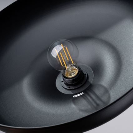 Пендел GINA 1xE27/15W/230V Ø 38 см черен