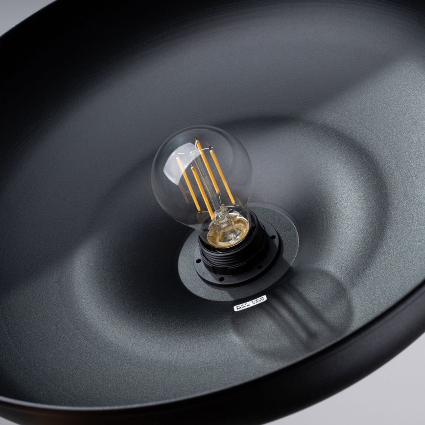 Пендел GINA 1xE27/15W/230V Ø 38 см черен