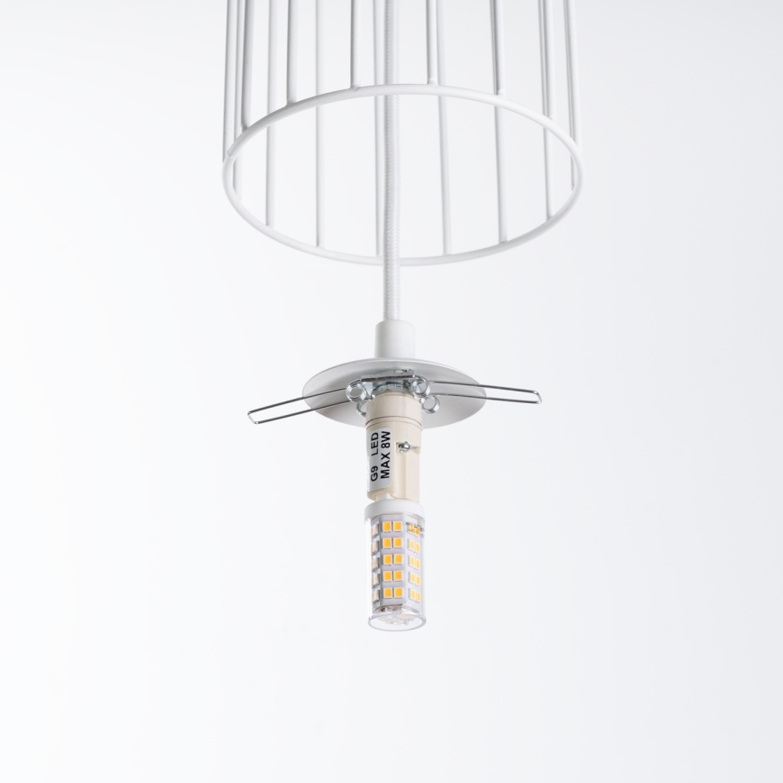 Пендел BRINA 1xG9/8W/230V бял