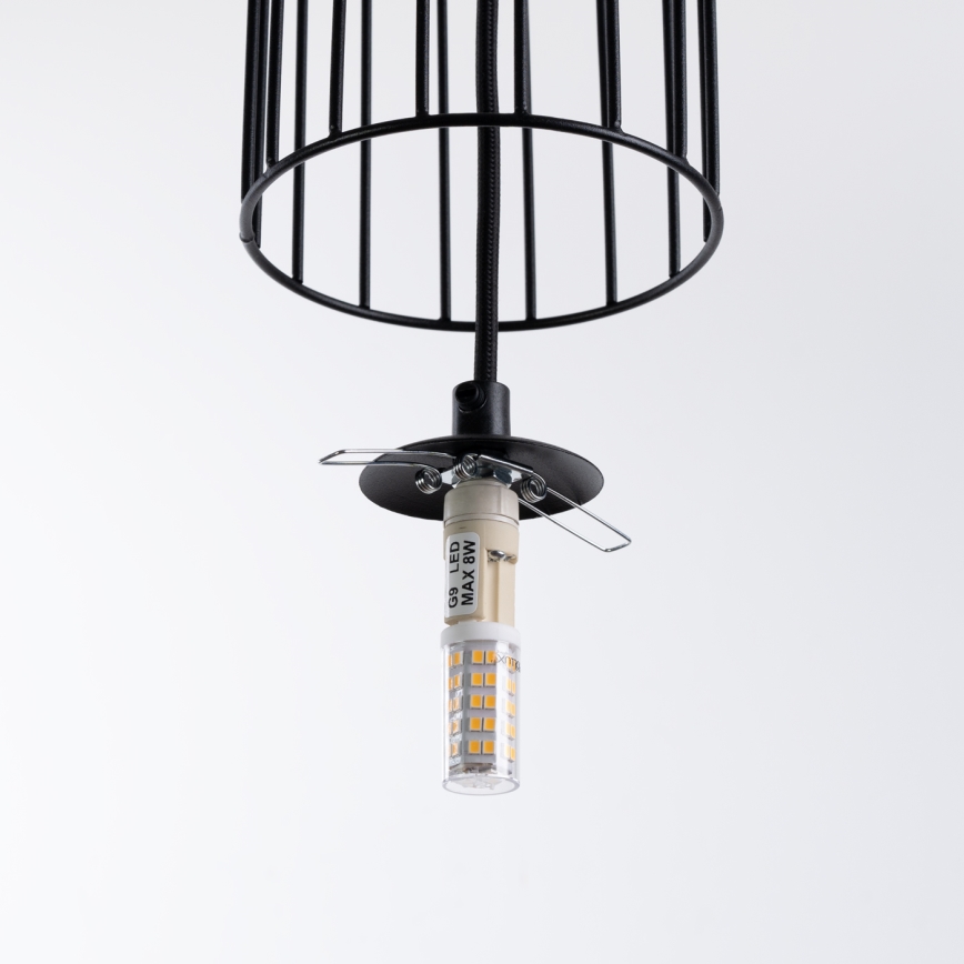 Пендел BRINA 1xG9/8W/230V черен