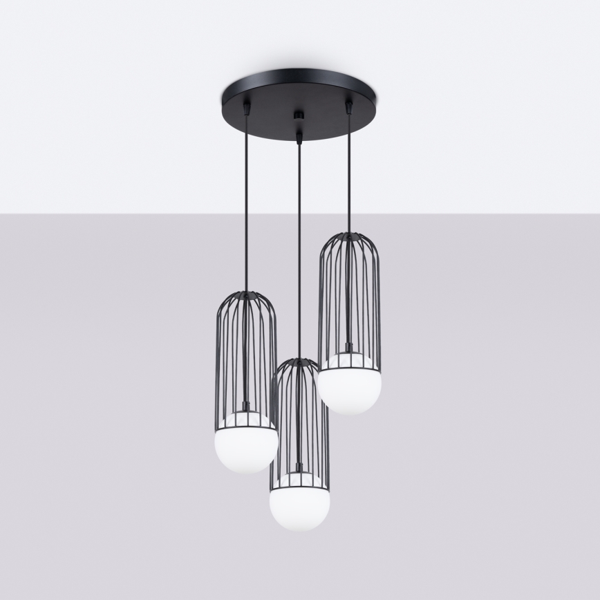 Пендел BRINA 3xG9/8W/230V черен