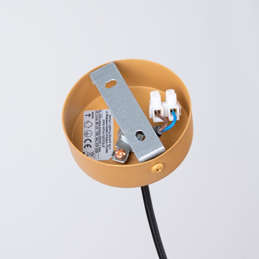 Пендел ARCHE 1xG9/8W/230V златист