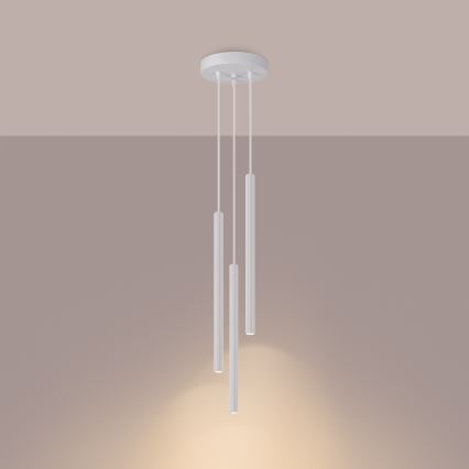Пендел ARCHE 3xG9/8W/230V бял