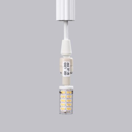 Пендел ARCHE 3xG9/8W/230V бял