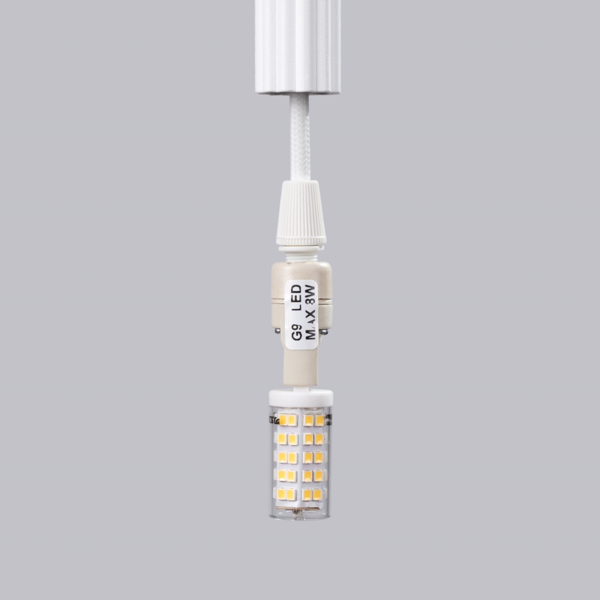 Пендел ARCHE 3xG9/8W/230V бял