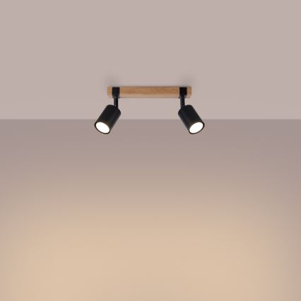 Спот FAGER 2xGU10/10W/230V черен