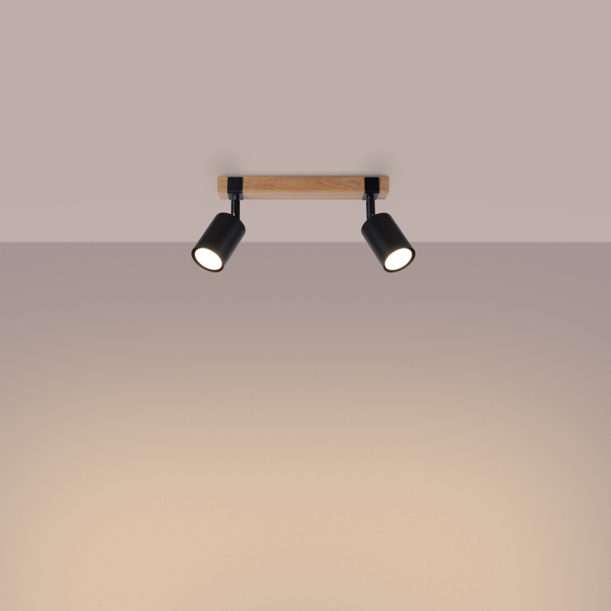 Спот FAGER 2xGU10/10W/230V черен