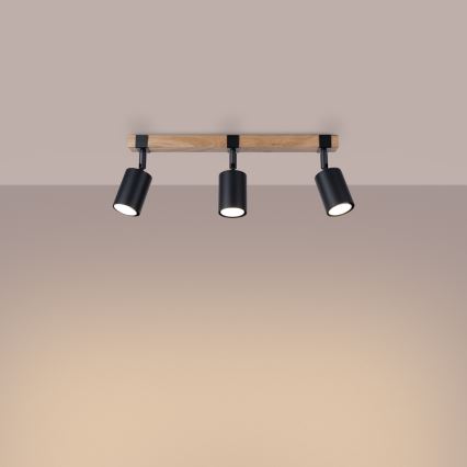 Спот FAGER 3xGU10/10W/230V черен