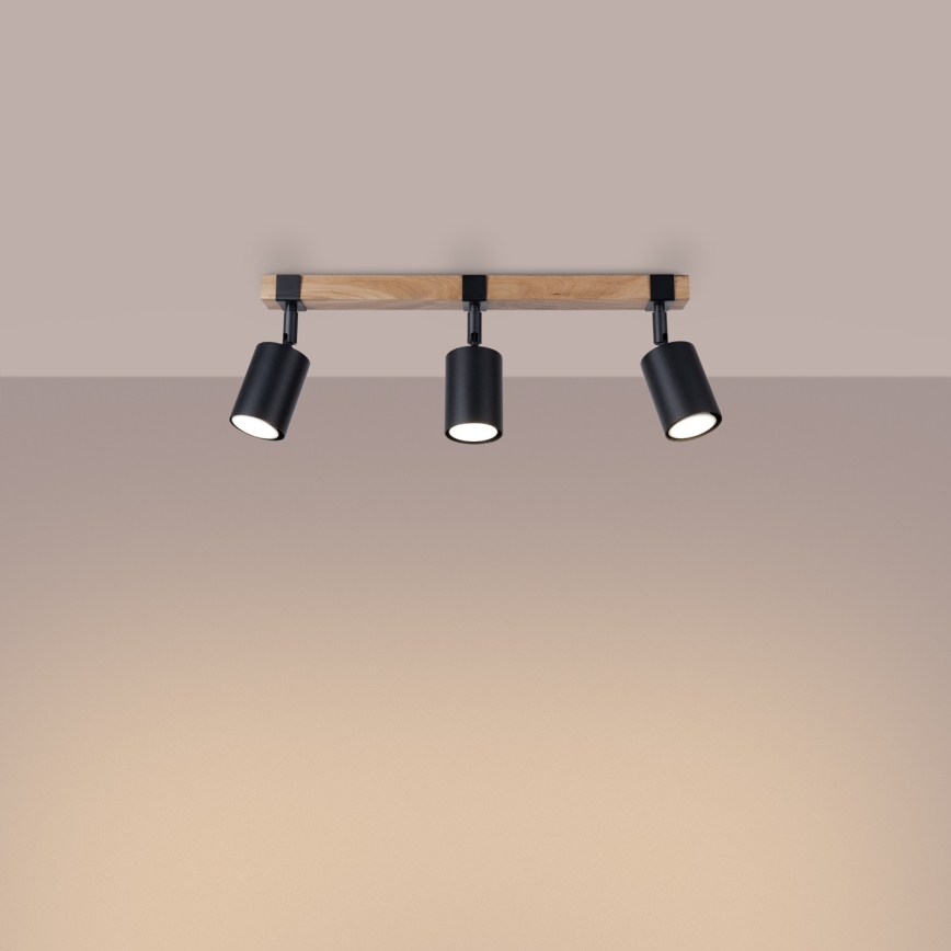 Спот FAGER 3xGU10/10W/230V черен