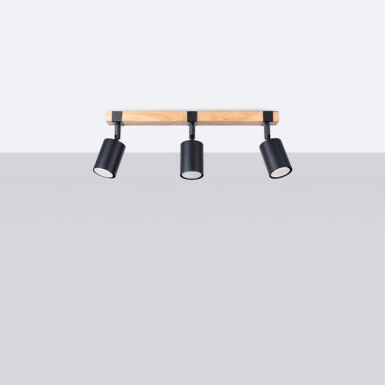 Спот FAGER 3xGU10/10W/230V черен